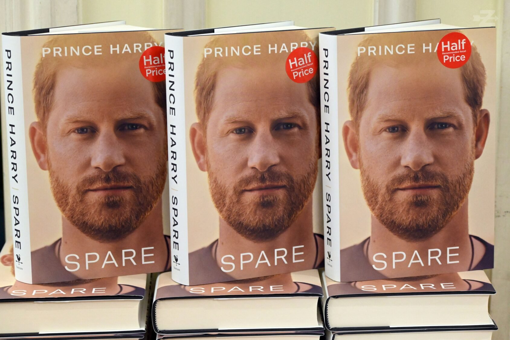 Prince Harry book Spare on sale, Norwich, UK